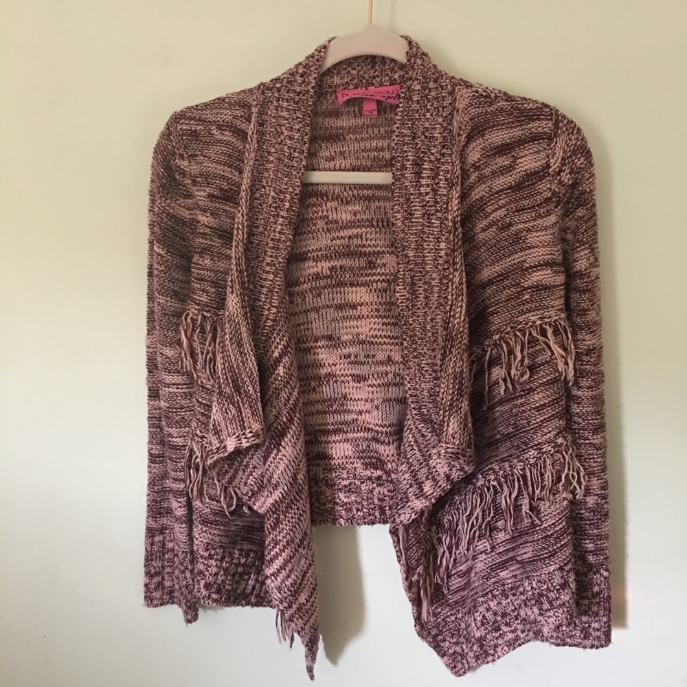 💲 Planet Gold Girl draped front sweater